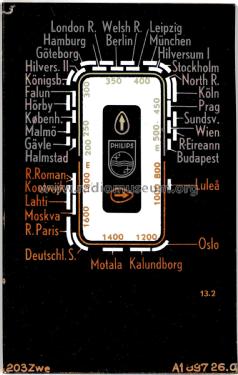 Philetta 203U-19; Philips, Svenska AB, (ID = 2083804) Radio