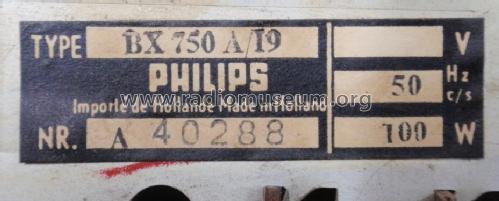 BX750A /19; Philips; Eindhoven (ID = 1867934) Radio