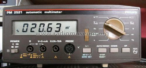 Automatic Multimeter PM 2521; Philips; Eindhoven (ID = 1894332) Equipment