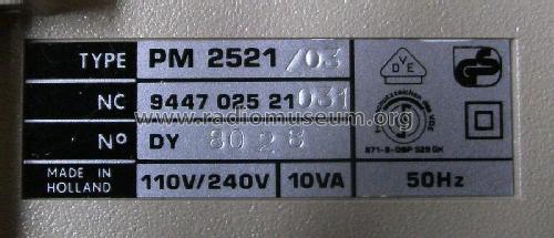 Automatic Multimeter PM 2521; Philips; Eindhoven (ID = 1894334) Equipment