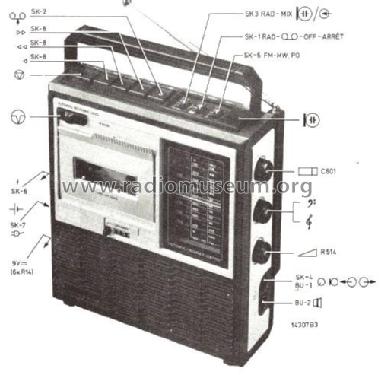 Radio-Recorder 8070 /30; Philips; Eindhoven (ID = 2099246) Radio