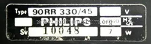 Radio-Recorder 90RR330 /45; Philips, Singapore (ID = 2740767) Radio