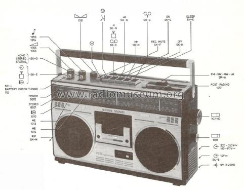 Radio-Recorder SX8694 /38; Philips; Eindhoven (ID = 1168798) Radio