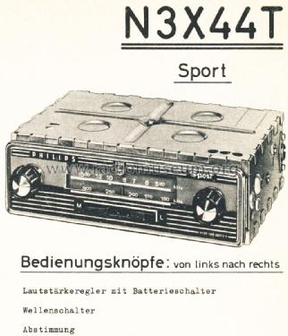 Sport N3X44T; Philips; Eindhoven (ID = 1648928) Car Radio