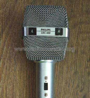 Stereo Electret Microphone SBC 469; Philips; Eindhoven (ID = 1818800) Micrófono/PU