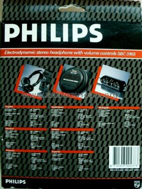 Stereo Electrodynamic Headphone SBC 3165; Philips; Eindhoven (ID = 2366052) Speaker-P
