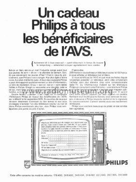 Téléviseur Noir et Blanc Multistandard 24B497 Ch= A13; Philips; Eindhoven (ID = 1639784) Televisore