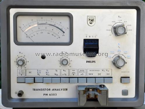 Transistor analyzer PM6503; Philips; Eindhoven (ID = 1268652) Equipment