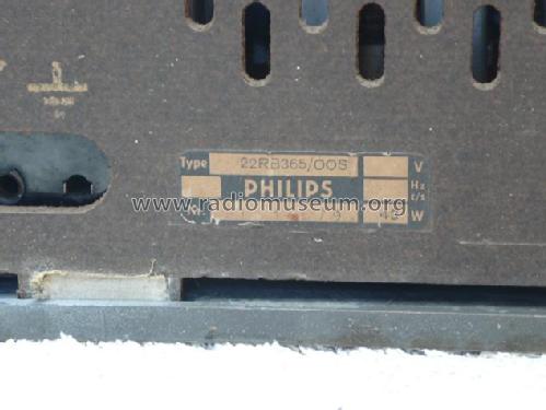 22RB365 /00S; Philips Belgium (ID = 1655189) Radio