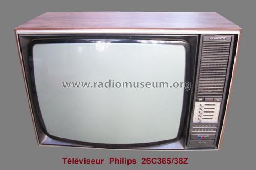 TV Couleur Multistandard 26C365 Ch= KM2; Philips; Eindhoven (ID = 1637638) Television