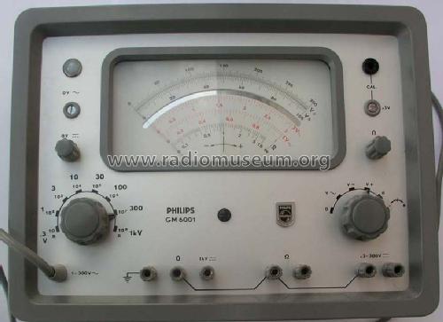 Universal-Röhrenvoltmeter GM6001; Philips; Eindhoven (ID = 1387288) Equipment