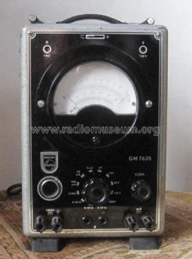 Vacuum Tube Multimeter GM7635/01; Philips; Eindhoven (ID = 2700394) Equipment