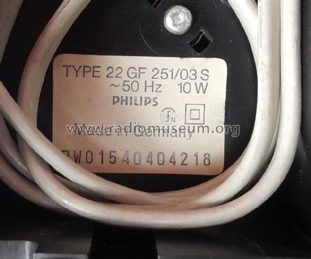 Wechsler Electrophon 22GF251 /03; Philips; Eindhoven (ID = 2399630) R-Player