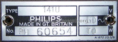 141U, 141U-15; Philips Electrical, (ID = 2522641) Radio