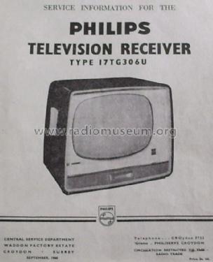 17TG306U; Philips Electrical, (ID = 1854680) TV Radio