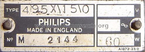 495X /15 /0; Philips Electrical, (ID = 2442513) Radio