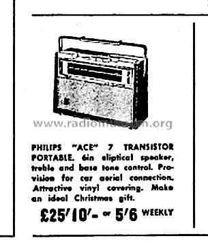 Ace Transistor L4Z55T; Philips Electrical (ID = 3146031) Radio