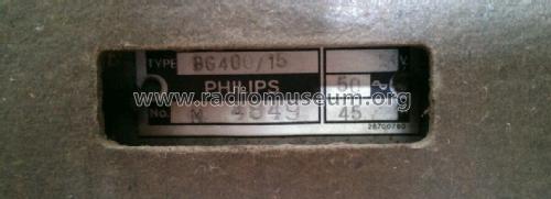 BG400A /15 - BG400 /15 - 400A; Philips Electrical, (ID = 1774428) Radio