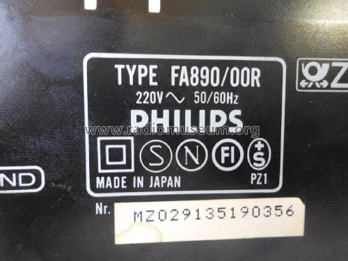 Remote Controlled Stereo Amplifier FA890 /00R; Philips Electronics (ID = 1860458) Ampl/Mixer