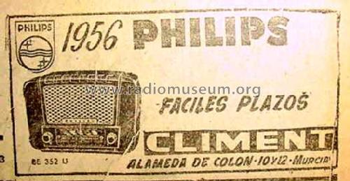 BE-352-U; Philips Ibérica, (ID = 519038) Radio