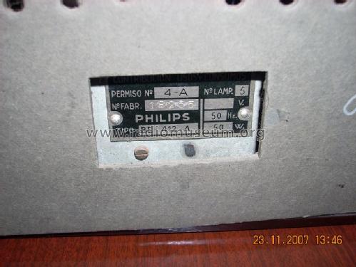 BE-412-A; Philips Ibérica, (ID = 426354) Radio