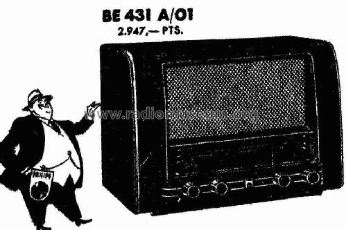 BE-431-A /01; Philips Ibérica, (ID = 754429) Radio