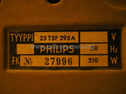 Memomatic 23 TSF 295A; Philips Finland - (ID = 1781717) Televisión