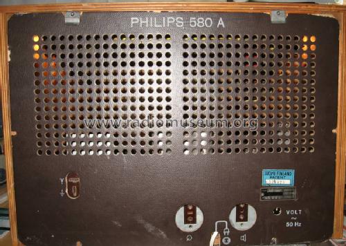 580A; Philips Finland - (ID = 766179) Radio