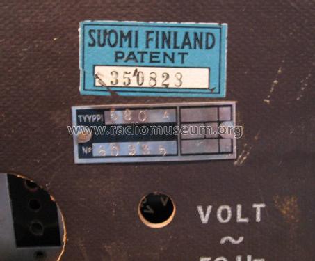 580A; Philips Finland - (ID = 766182) Radio