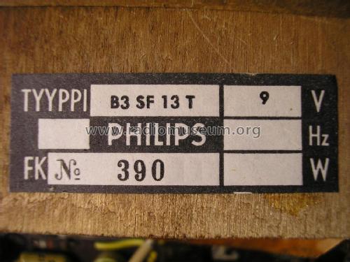 B3SF13T; Philips Finland - (ID = 2105809) Radio
