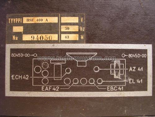 BSF400A; Philips Finland - (ID = 1363233) Radio