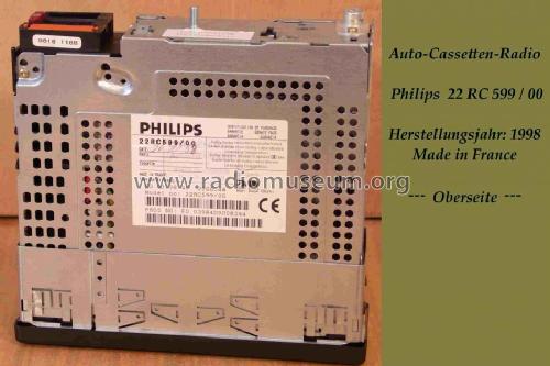 22RC599 /00; Philips France; (ID = 936971) Car Radio