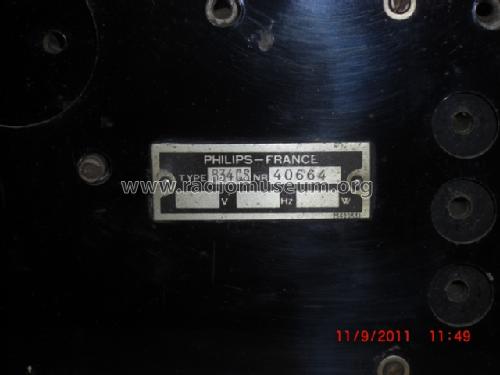Super inductance 834CS; Philips France; (ID = 1054787) Radio