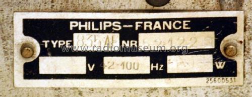Super-Inductance 835AF; Philips France; (ID = 612537) Radio