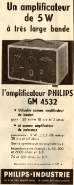 Amplificateur GM4532; Philips France; (ID = 542258) HF-Verst.