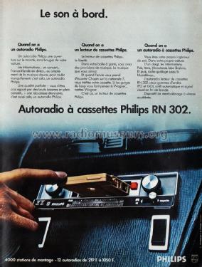 Autoradio Cassette Player 11RN302T /02; Philips France; (ID = 1758319) Car Radio