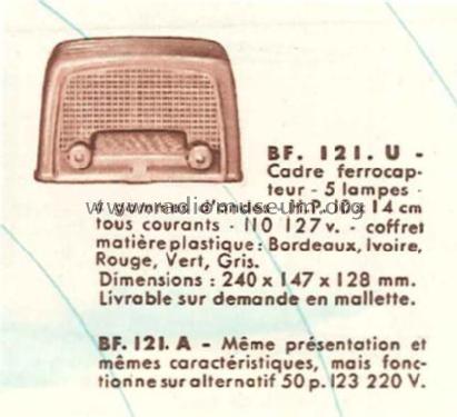 BF121U; Philips France; (ID = 877319) Radio