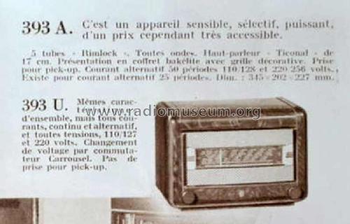 BF393A; Philips France; (ID = 1976009) Radio