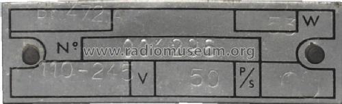 BF472A; Philips France; (ID = 728923) Radio