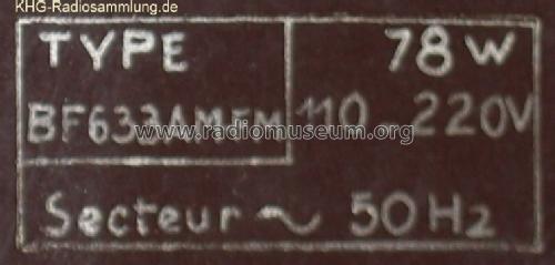 BF633 AM-FM; Philips France; (ID = 491900) Radio