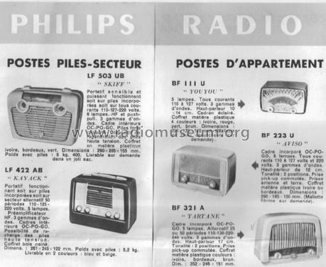 Tartane BF321A; Philips France; (ID = 1483859) Radio