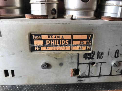 BX410A; Philips Belgium (ID = 2228862) Radio