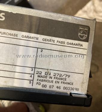 GM 22DN272 /79; Philips France; (ID = 2880593) Car Radio