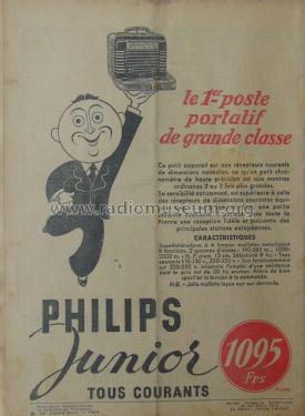 Junior A42U; Philips France; (ID = 2310960) Radio