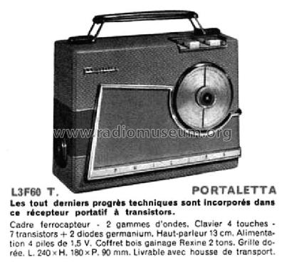 Portaletta L3F60T; Philips France; (ID = 2071289) Radio