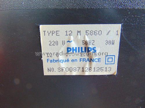 Multistandard 12M5860/1 Ch= TX3F; Philips France; (ID = 2119867) Televisore