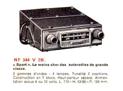Sport NF344V /2B; Philips France; (ID = 1954029) Car Radio