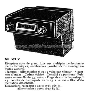 NF593V ; Philips France; (ID = 2540131) Car Radio