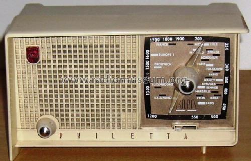 Philetta B1F07U; Philips France; (ID = 1591601) Radio