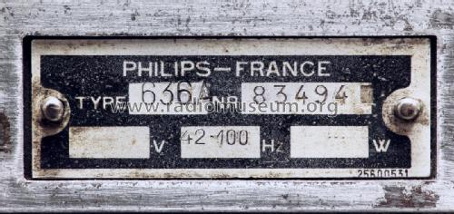 Super inductance 636A; Philips France; (ID = 3132665) Radio